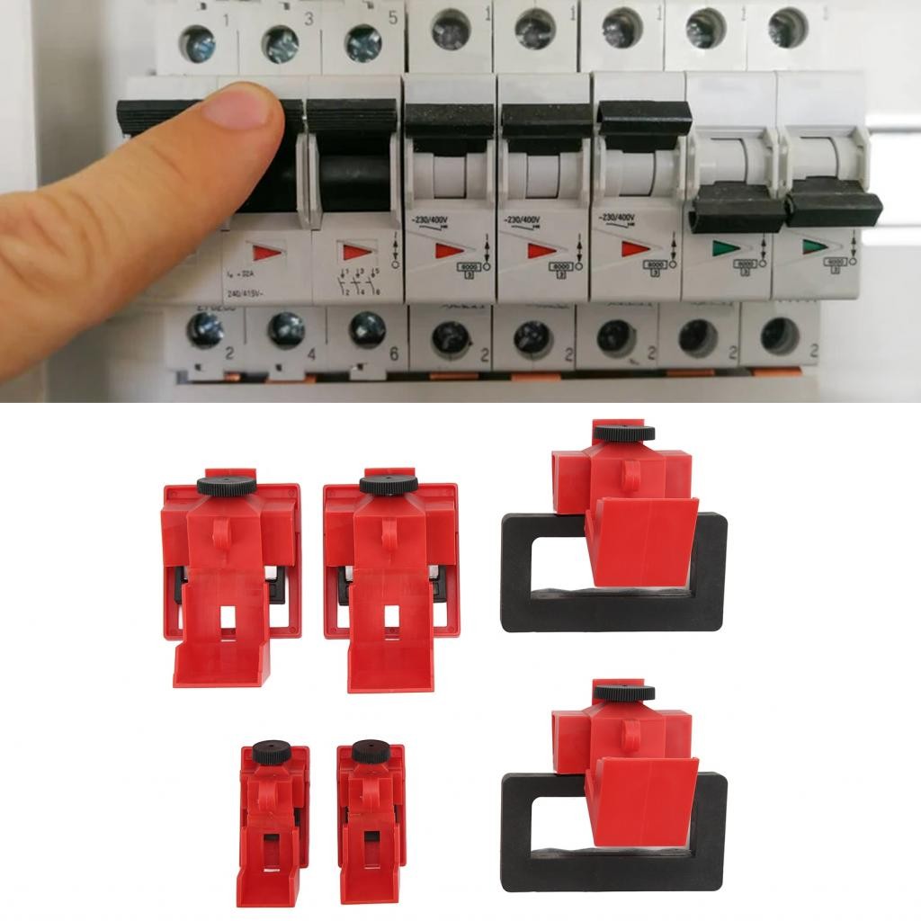 Apill Circuit Breaker Clamp Lock PA Nylon 3 Different Size Safe 6PCS