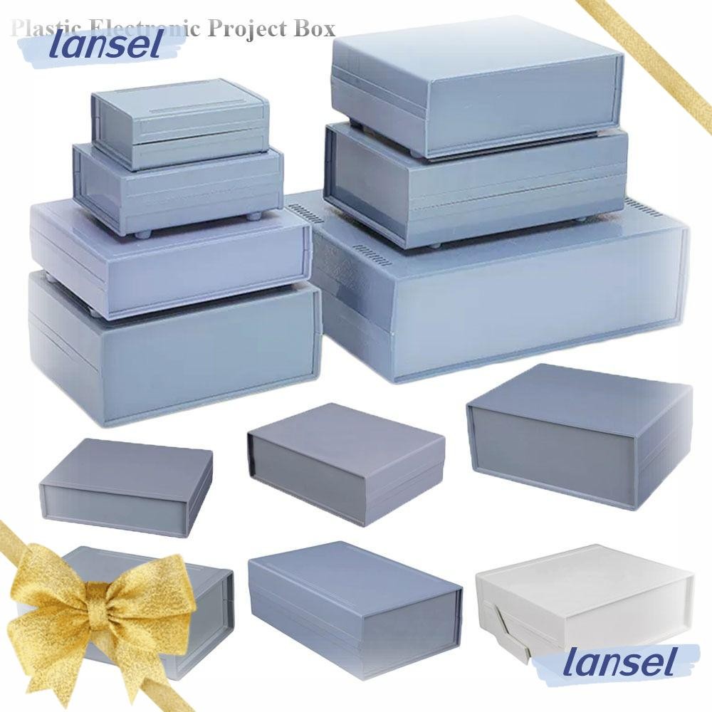 LANSEL Electronic Project Box Grey ABS Plastic DIY Enclosure Boxes ...