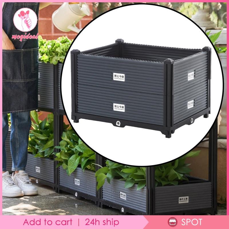 [MEGIDEAL] Raised Garden Bed with Drainage Hole Patio Deck Larger