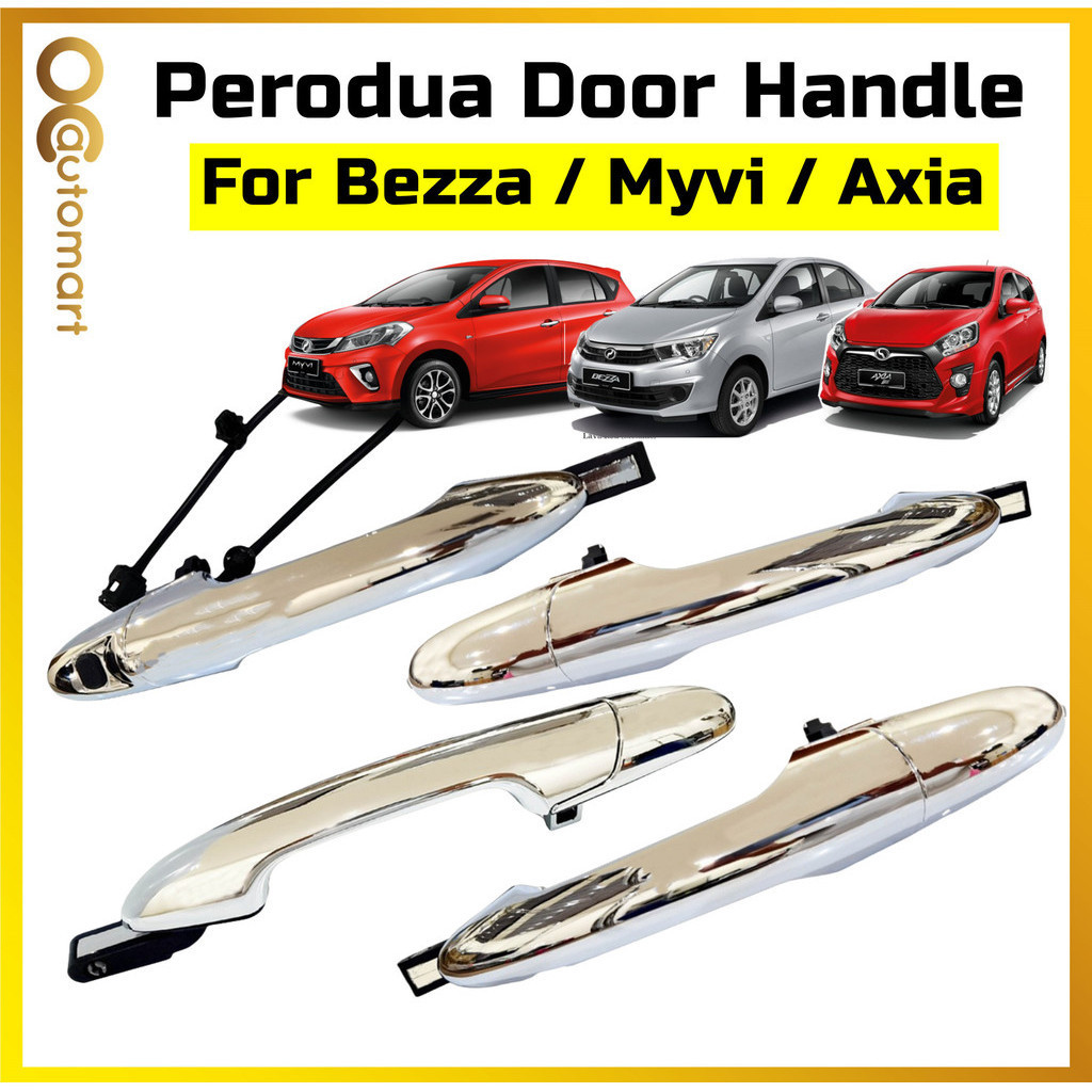 Perodua Myvi Bezza Axia Chrome Door Handle Outer Door Handle OEM With ...
