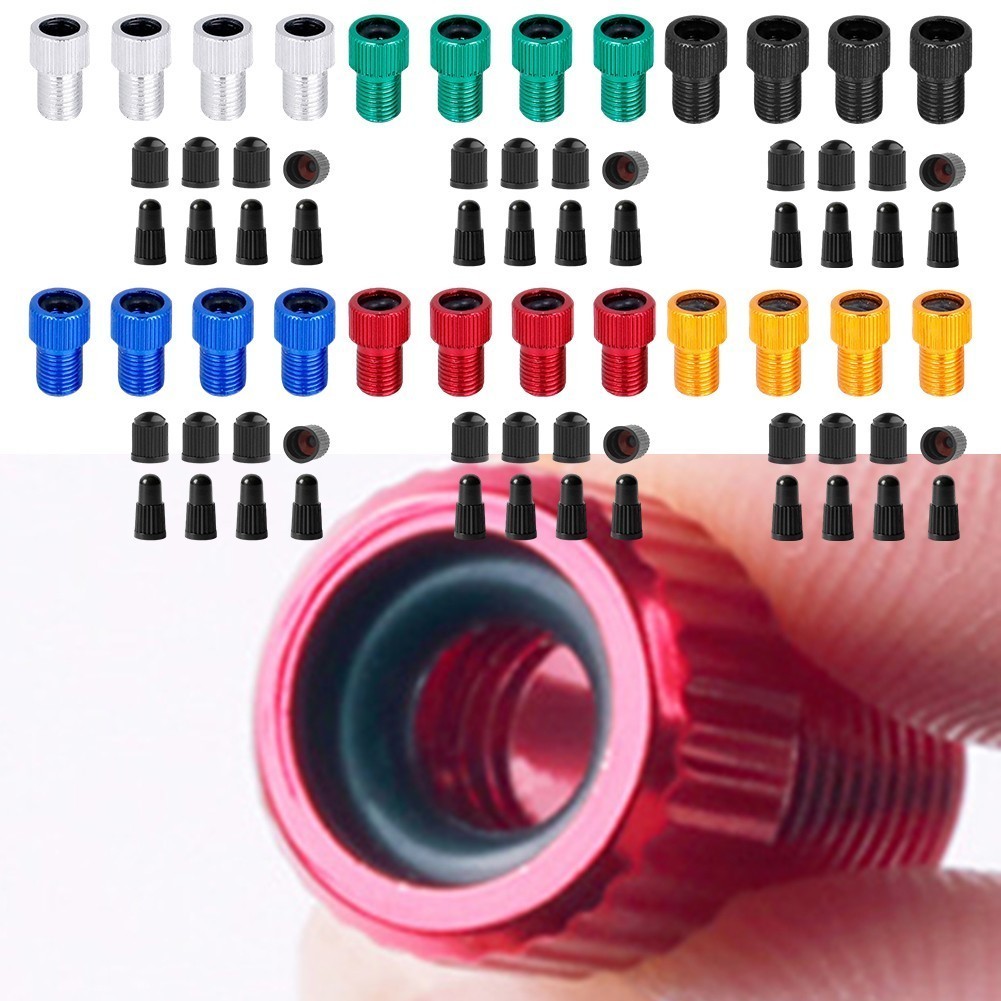 [Heaven 0823] 4 x VALVE ADAPTER PRESTA TOSCHRADER CONVERTER ROAD BIKE