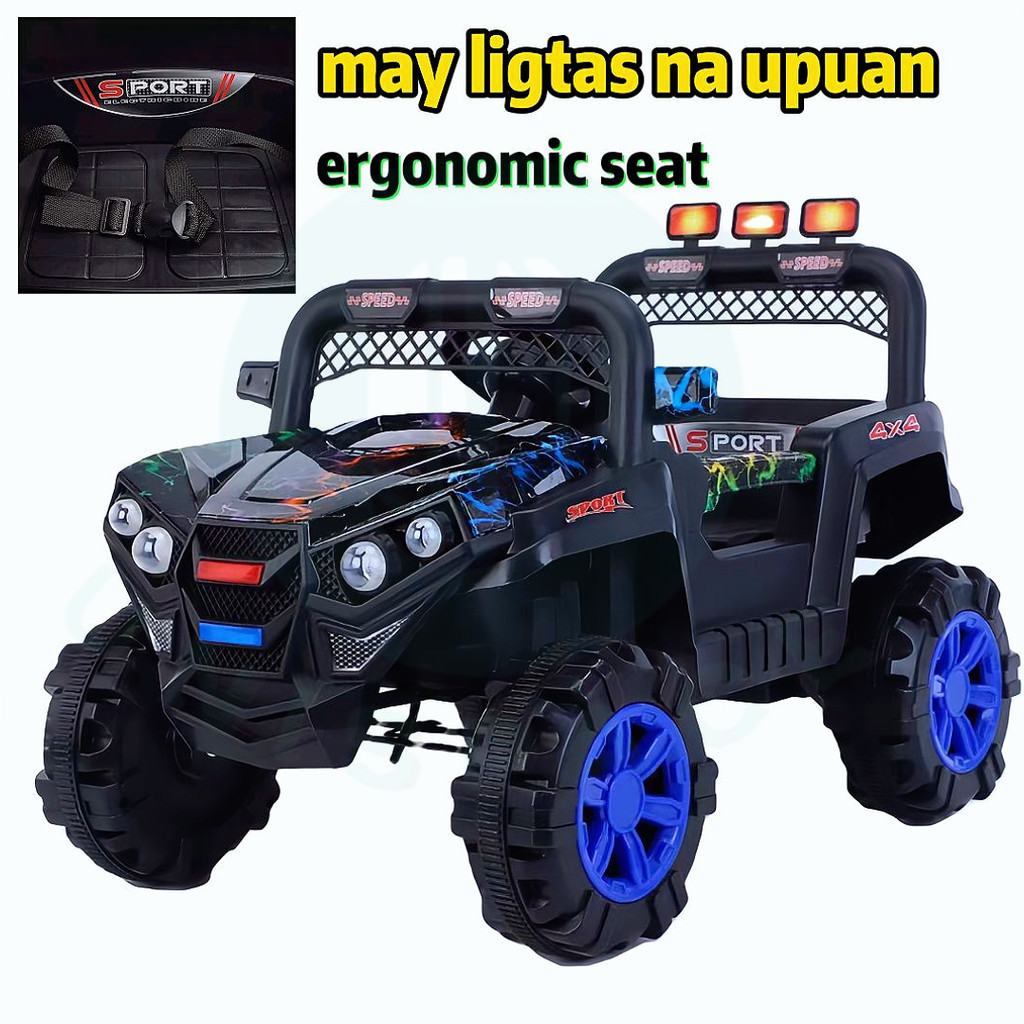 Children Electric JeepKid Ride on Car Offroad 4 Wheel Vehicle Outdoor