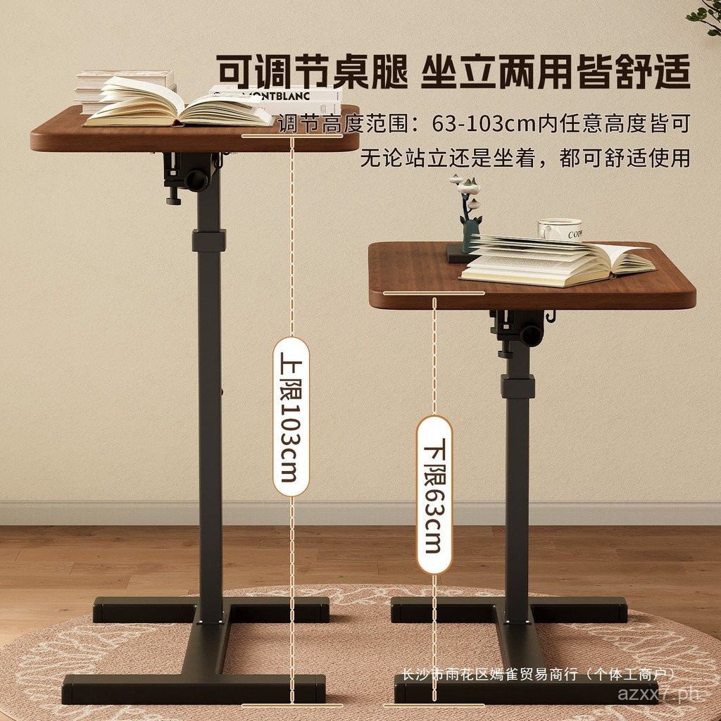 Bedside Table Liftable Computer Desk Foldable Mobile Desk Living Room ...