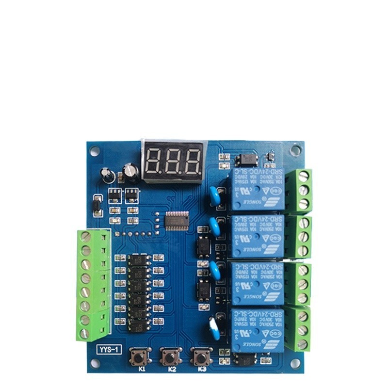 COD☆Multi-channel programmable signal trigger delay relay module four ...
