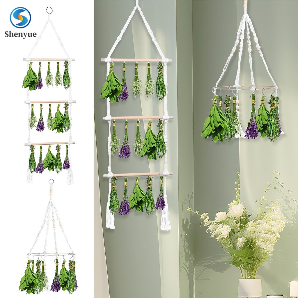 Herb Drying Rack with Detachable Hook Easy to Hang Flower Dehydration ...