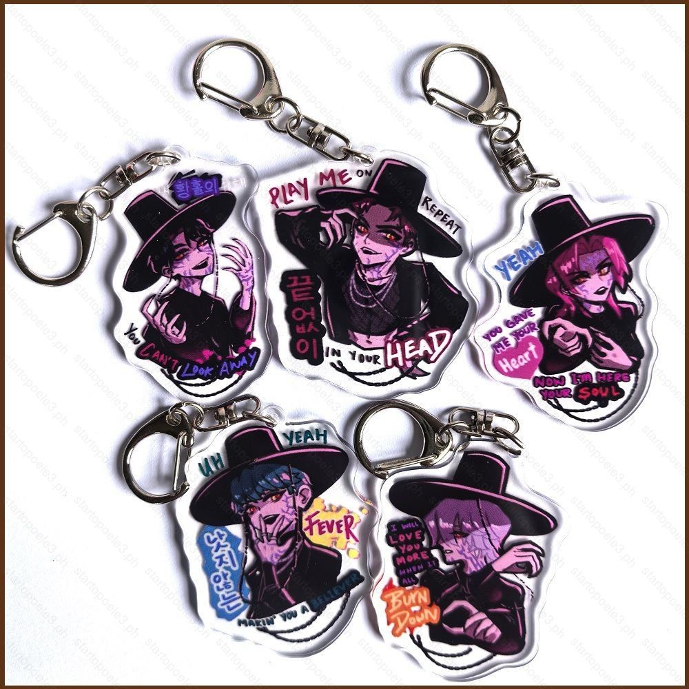 ST3 K-Pop Demon Hunters Acrylic Keychain JINU Pendant Bags Accessories ...