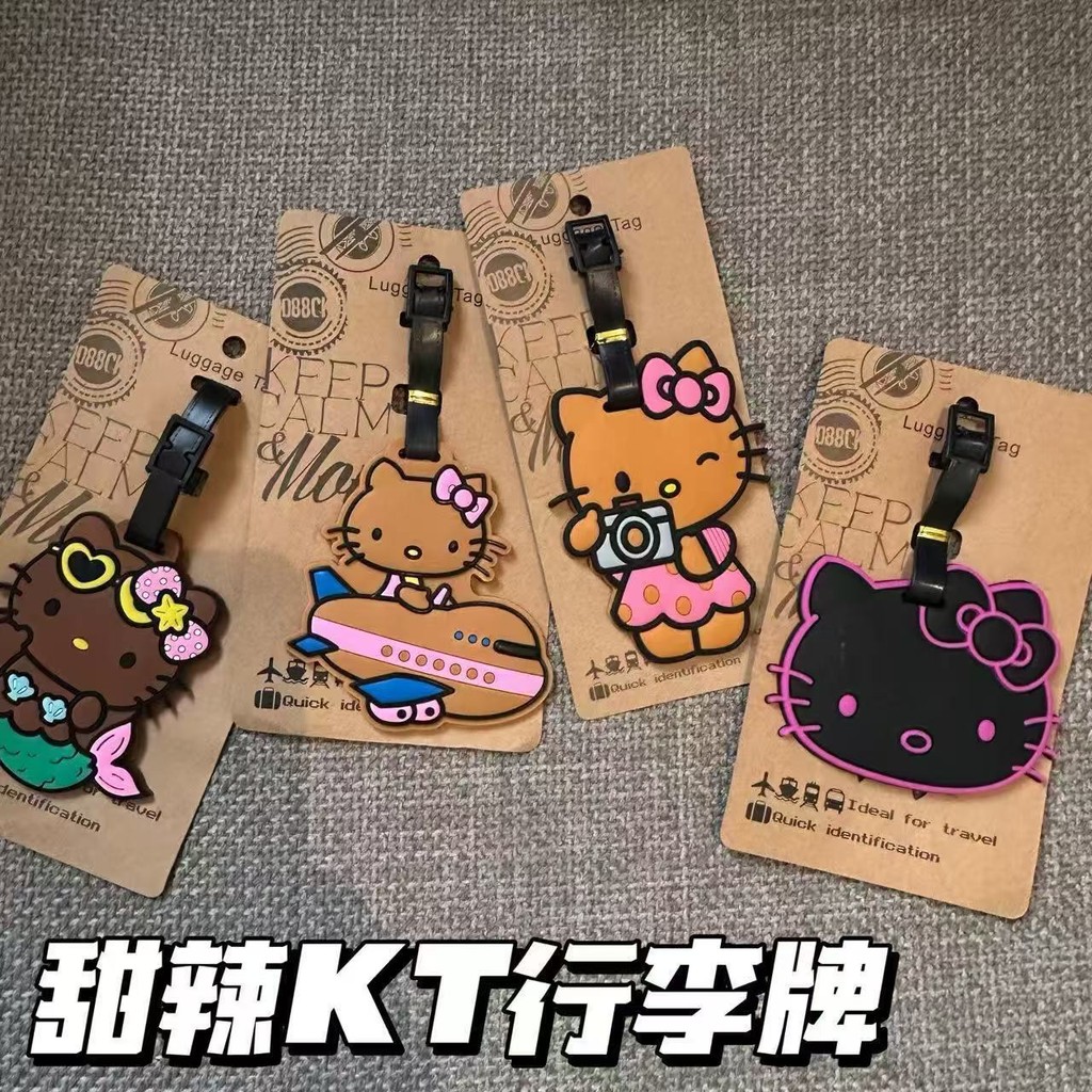 Cartoon Cartoon KT Cat Hello Kitty Luggage Tag Card Holder Boarding ...