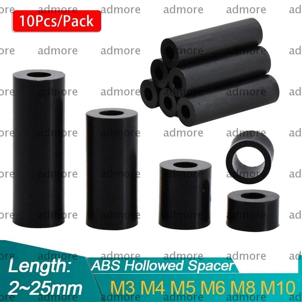ADMORE 10Pcs/Pack ABS Spacer, NonThreaded TV Install Column Pillar
