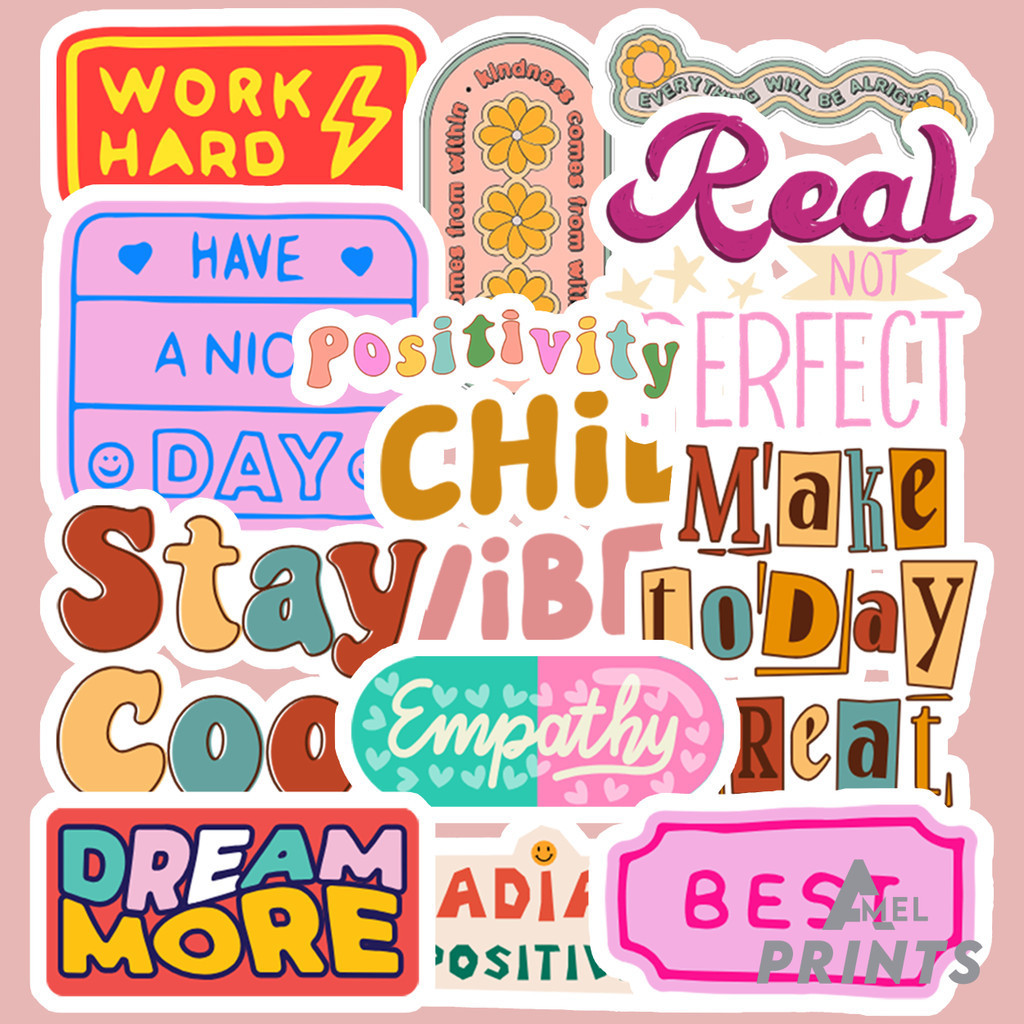 50 PCS Positivity Affirmation Motivational Inspirational Version 2 ...