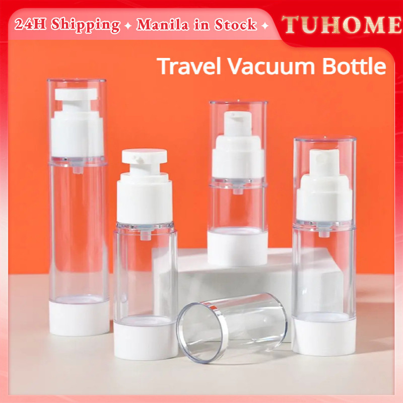 30/50/100ML Acrylic Vacuum Bottle Travel Portable Pump Bottle Spray  Refillable Empty Lotion Perfume Bottle Cosmetic Container