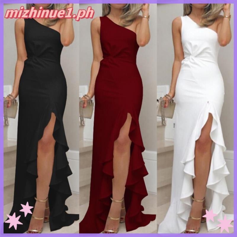 semi formal modern filipiniana dress for women wrap around korean gown ...