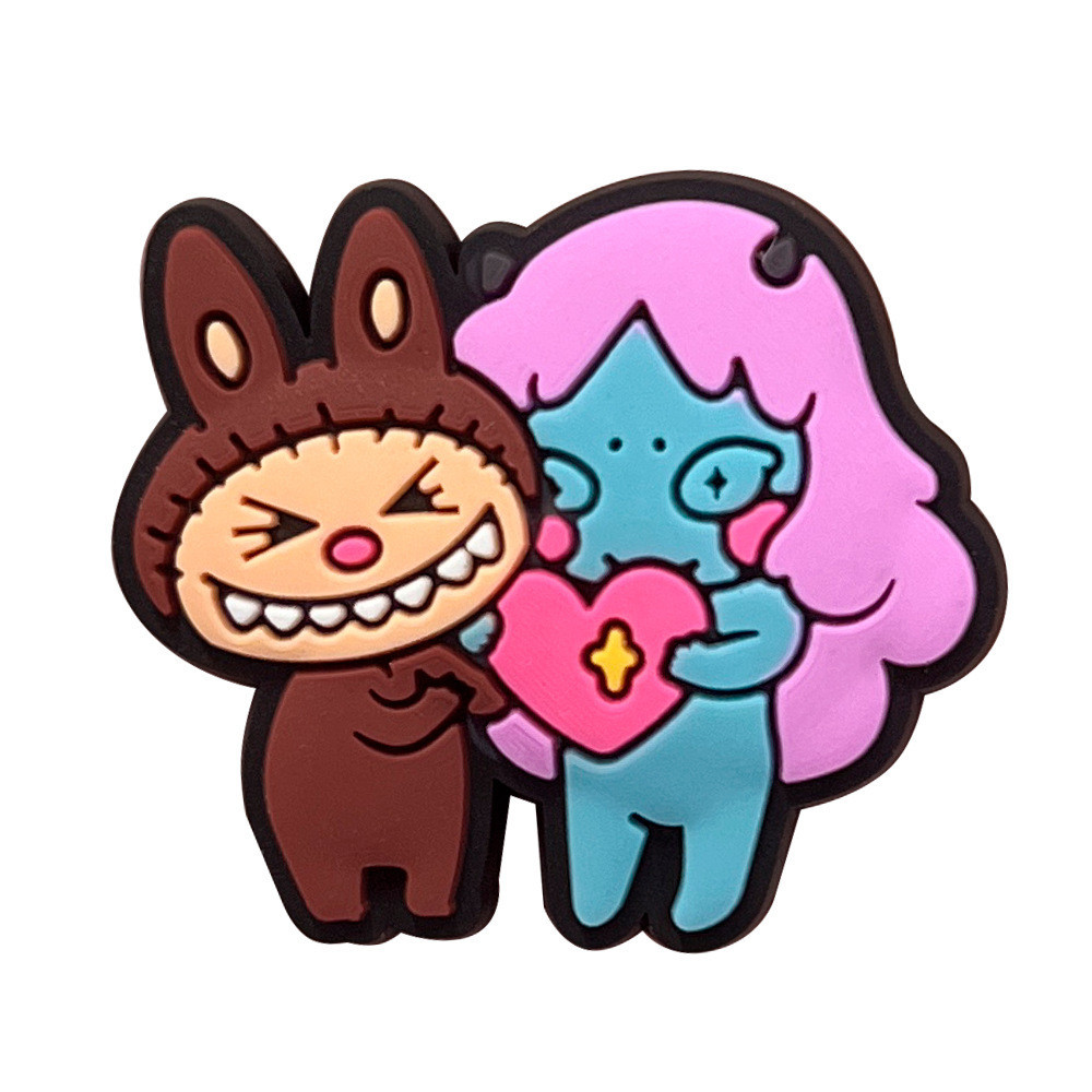 Cartoon Pop Mart Jbitz for Croc Labubu Crocs Charms Labubu Macaron ...