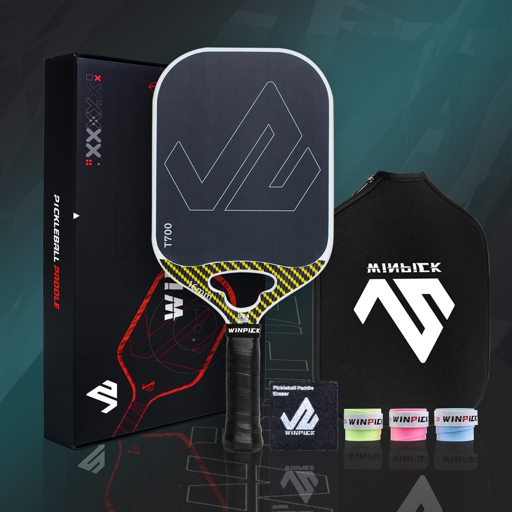Pickleball Racket T700 Carbon Fiber Surface Thermoformed Pickleball ...