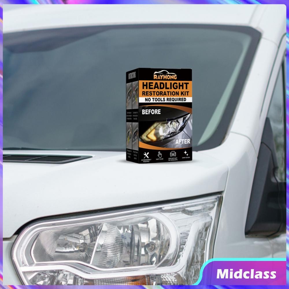Ceramic Headlight Restoration Kit Clean Yellow Haze Scratch Off