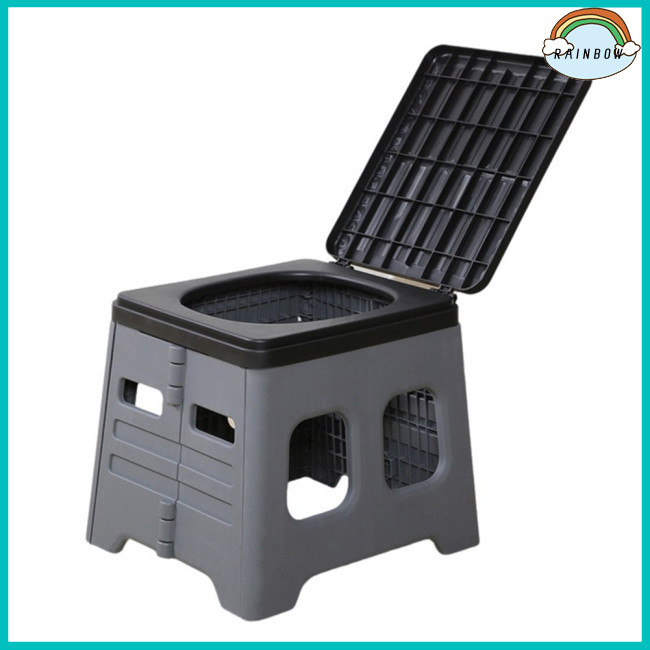 [COD] Portable Camping Toilet, Portable Folding Toilet With Lid, Travel ...