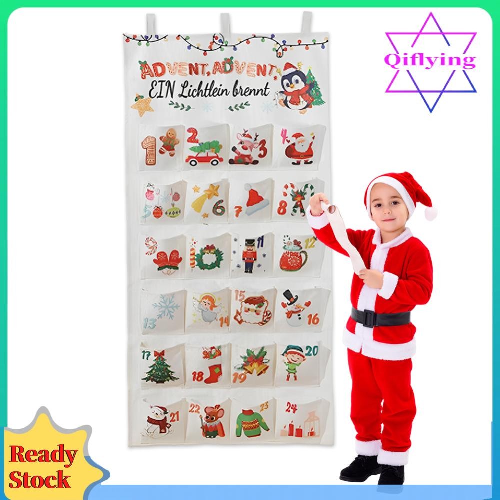 Fabric Christmas Advent Calendar Advent Calendar 2024 Reusable Xmas