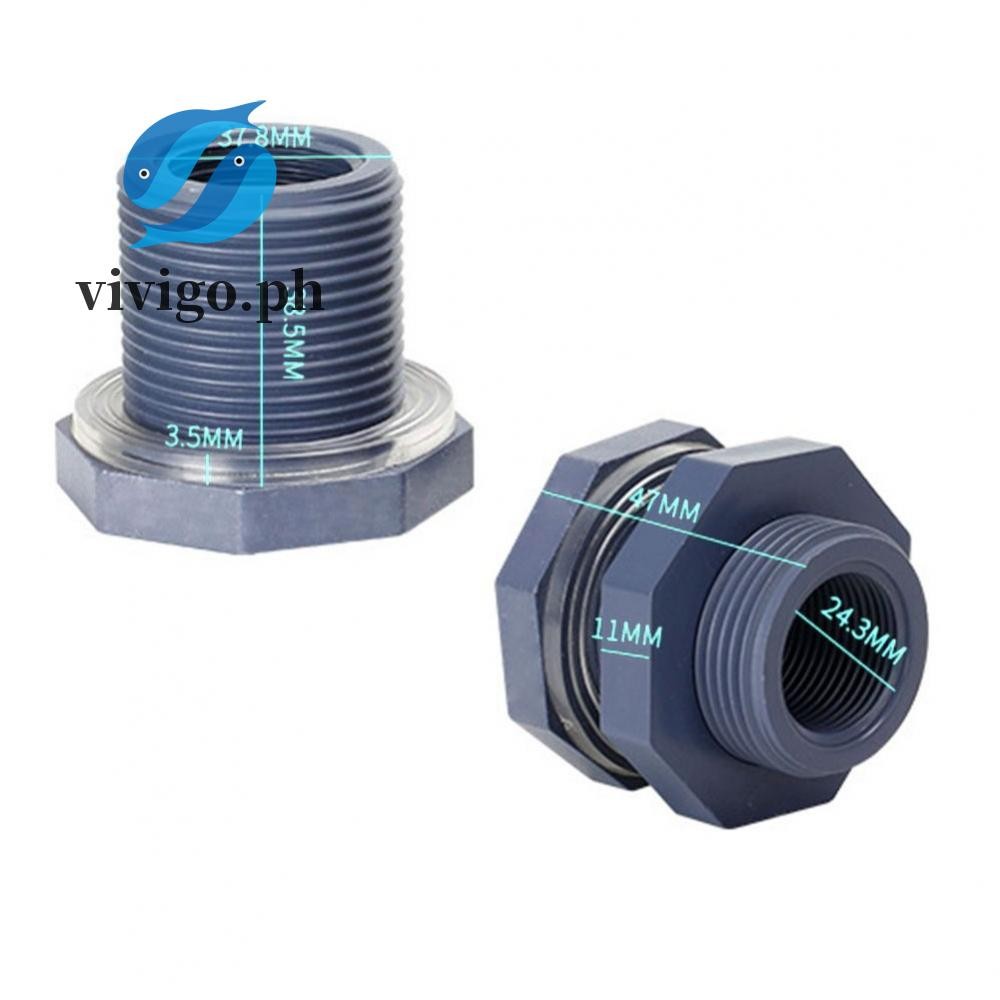 Convenient PVC Plastic Bulkhead Fitting for Water Parks Hassle ...