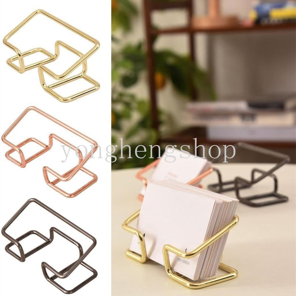Creative Hollow Metal Business Card Holder Desktop Card Display Rack ...