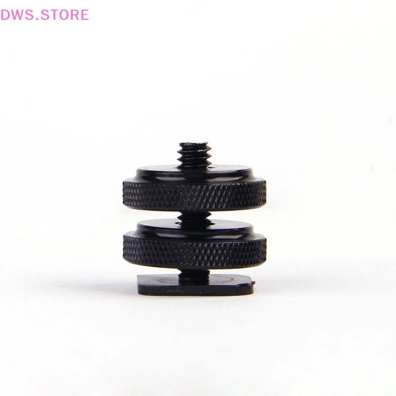 DWS 1/4 Inch Dual Nuts Tripod Mount Screw to Flash Camera Hot Shoe Adapter HOT Shopee Philippines