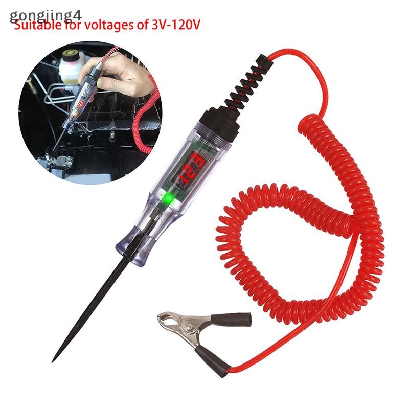 gongjing4 Heavy Duty 5-120V Backlit Digital LED Circuit Tester, Auto ...