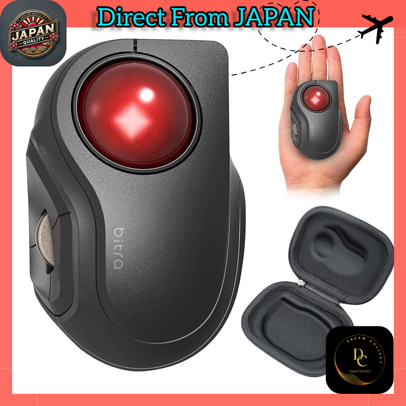 Compact Bluetooth and Wireless Trackball Mouse with 5 Buttons and ...