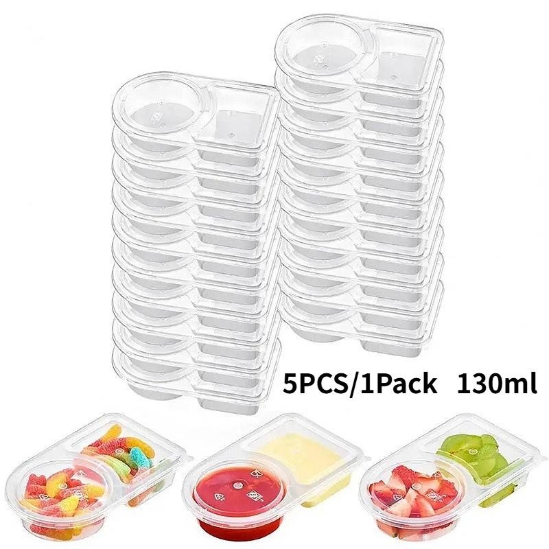 Disposable Snack Containers Spice Container Kitchen Leakproof Double ...