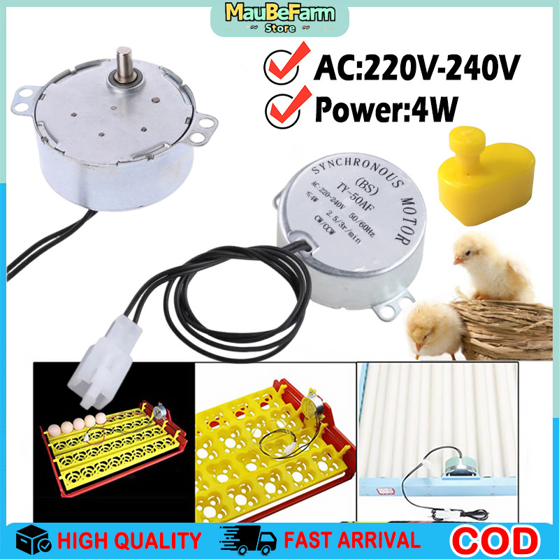 220V AC Eggs Turner Motor Incubator Parts Electric Synchron Incubator ...