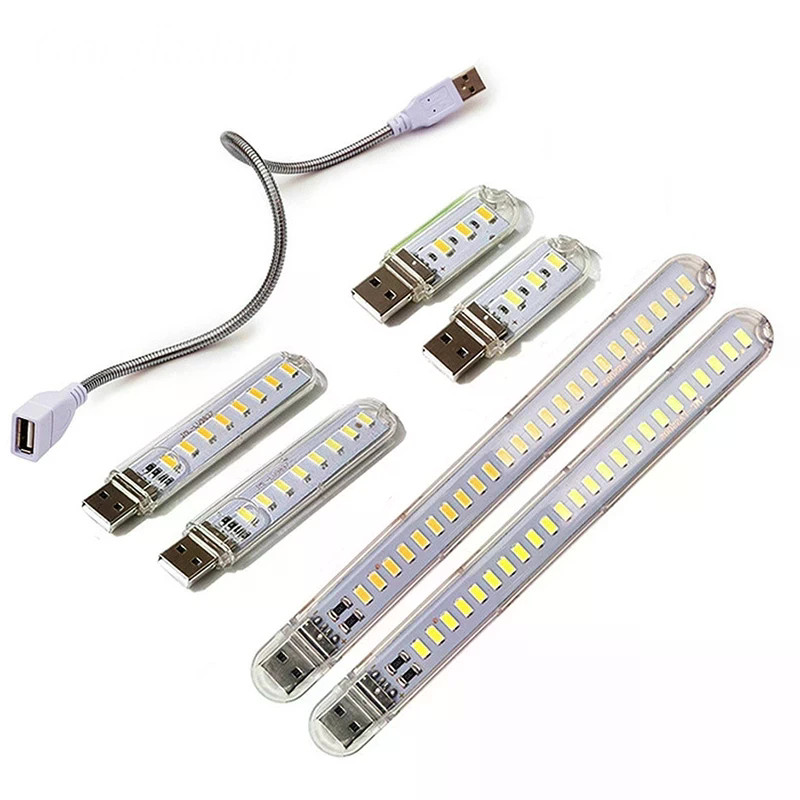 Mini USB Book Lights Portable USB LED Lamps DC 5V Ultra Bright Reading ...