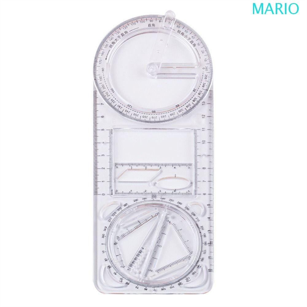 MARIO Drawing Ruler, Activity Angle Multifunctional Geometry Ruler ...