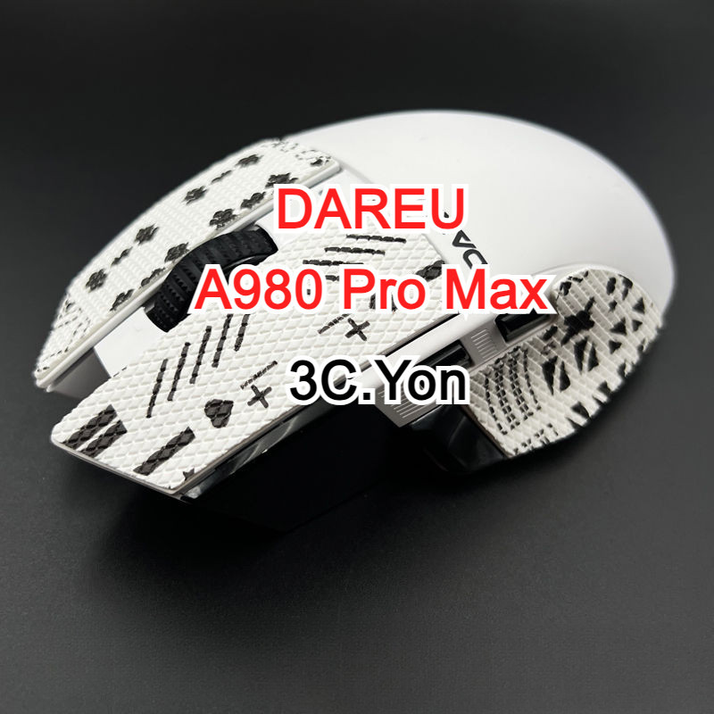 Mouse Skin DAREU A980 Pro Max Wireless Gaming Mouse Anti-Slip Stickers ...