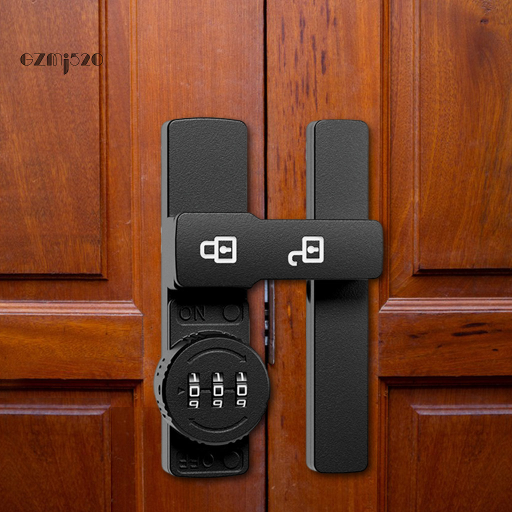 Gzjjx Easy Diy Installation Door Latch 3-digit Combination Lock ...