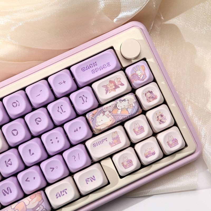 Lolita Rabbit Keycap MOA Profile PBT Five-sided Dye Sublimation ...