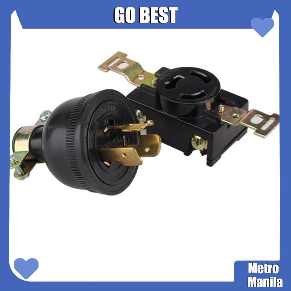 Generator Socket Plug 3‑Hole Single‑Phase Plug Socket | Shopee Philippines
