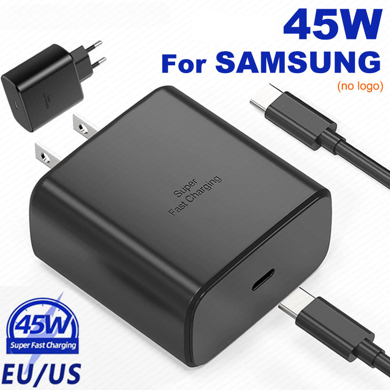 For Samsung 45W Super Fast Charger Type C For Galaxy S24 S23 S22 S21 