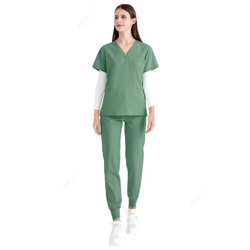New Operating Room Short Sleeve Hand Washing Suit Women's Jacket Work ...
