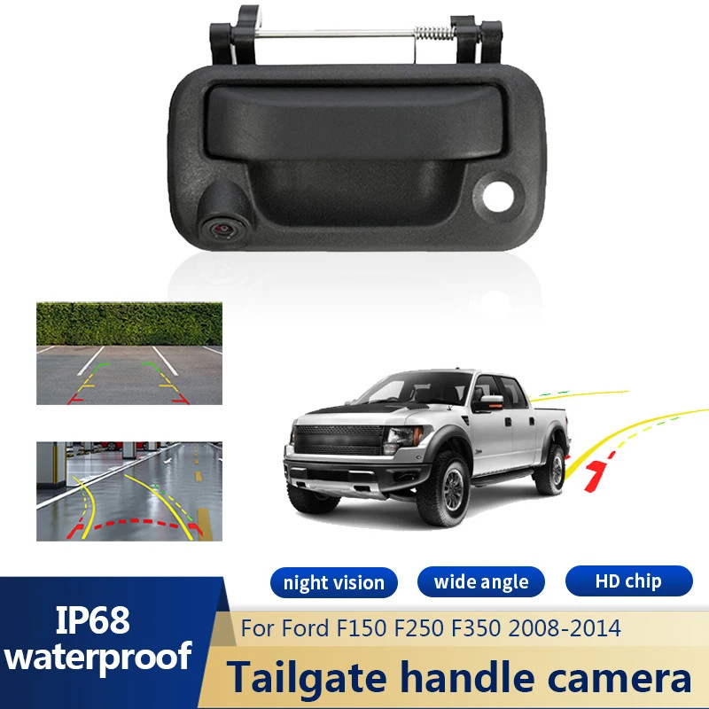 Car Trunk Handle Rear View Reverse Camera For Ford F150 F250 F350 F450