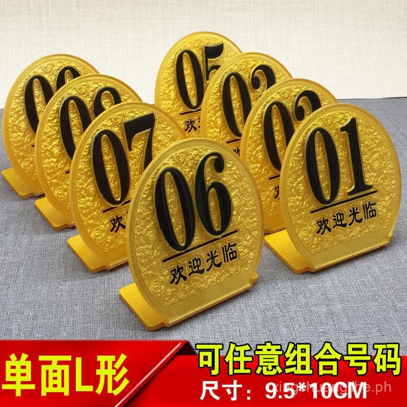 Dining Table Number Plate Restaurant Table Number Plate Seat Acrylic