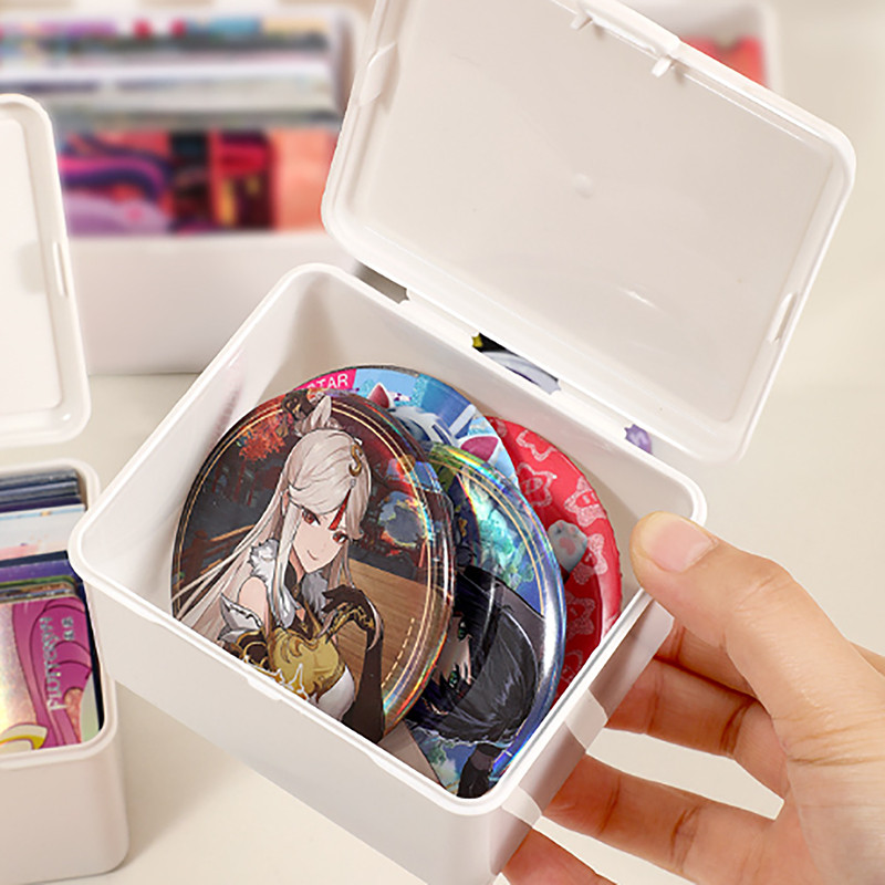 GMARTY New Transparent Plastic Storage Box Photocards Small Card ...