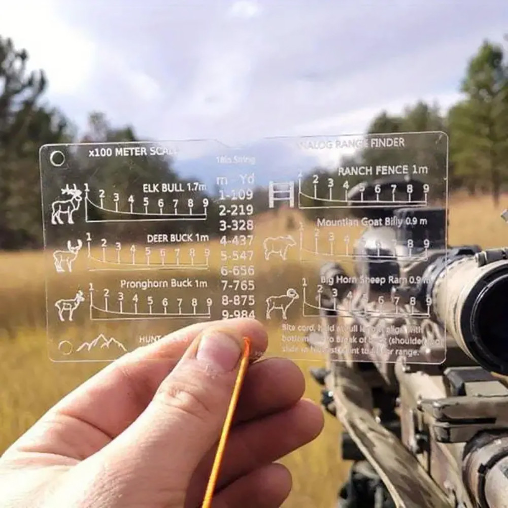 Range Finder Card Pocket Size High-Precision Rangefinder Card For ...