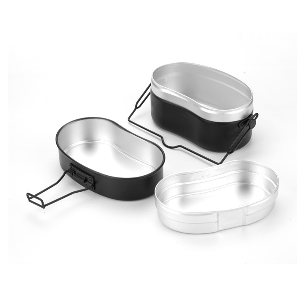 German Aluminum Canteen Cup, Non-Stick Camping Cookware Set Mess Tin ...