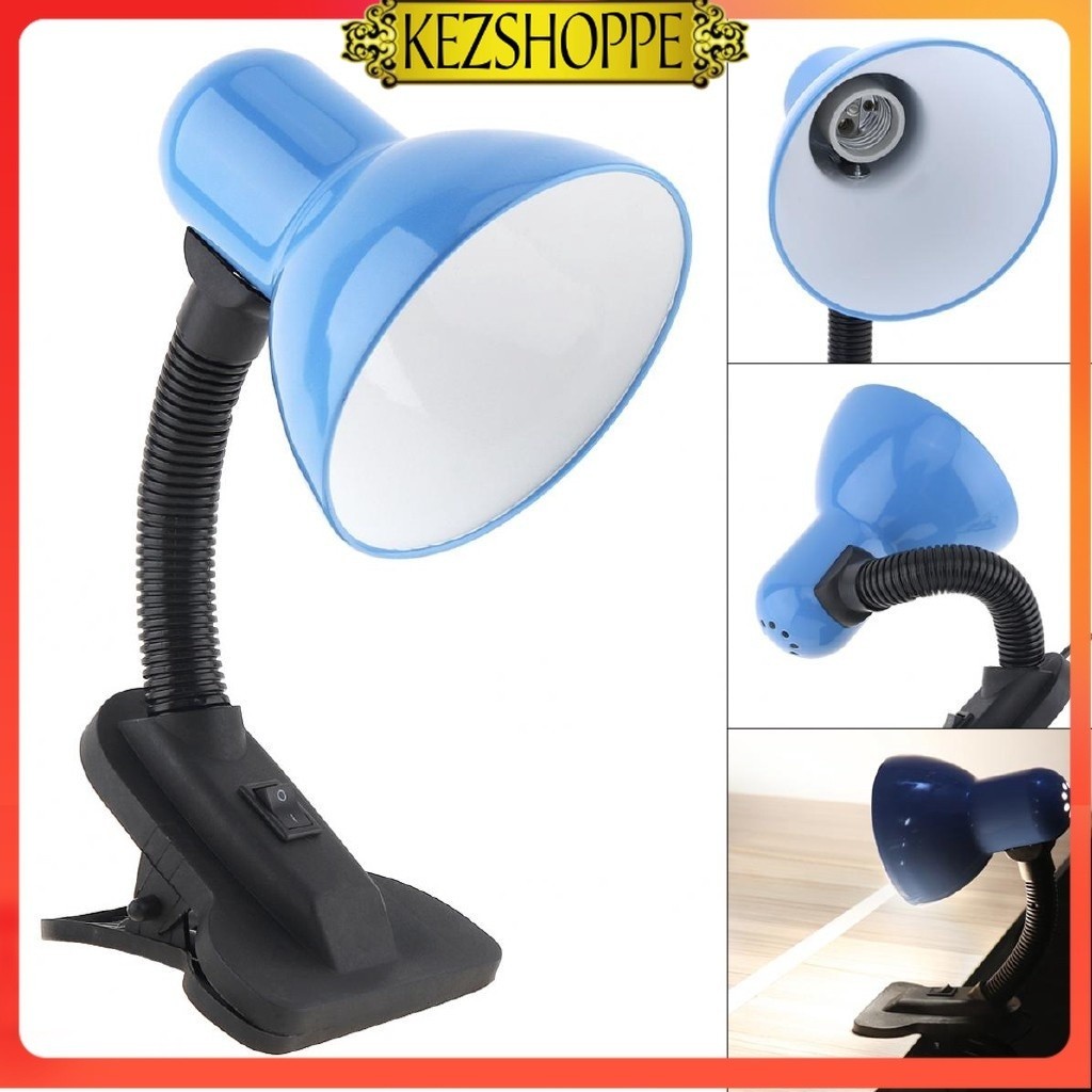 Bedroom Study Table Clip Lamp and Office Desk Lamp Shade Clip Light ...