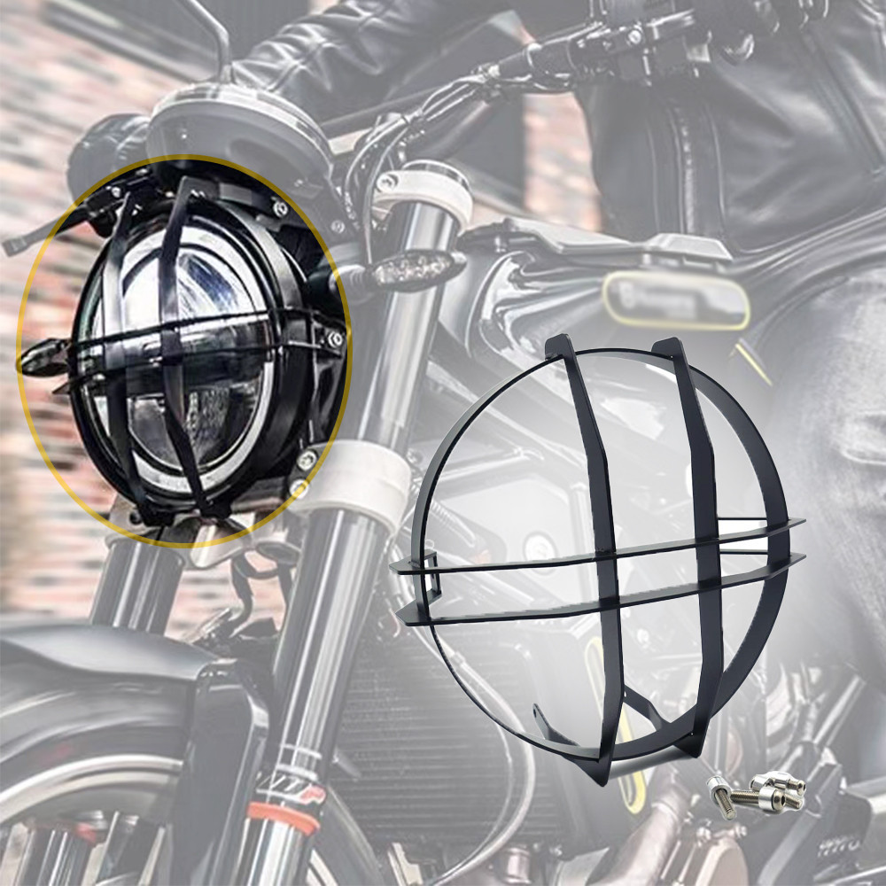 Grille De Protection Phare Pour Husqvarna Svartpilen/Vitpilen 401/250 - En Métal Et Acrylique, 2018-2022, Facile à Monter - 11