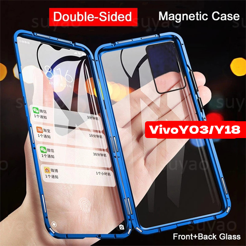 SEAHAI Cover per Vivo Y03 / Vivo Y28s 5G / Vivo Y18, Custodia Pelle Flip Portafoglio con Kickstand/Slot per Schede/Protezione RFID, Premium PU/TPU Antiurto Magnetica Libro Case - Porpora