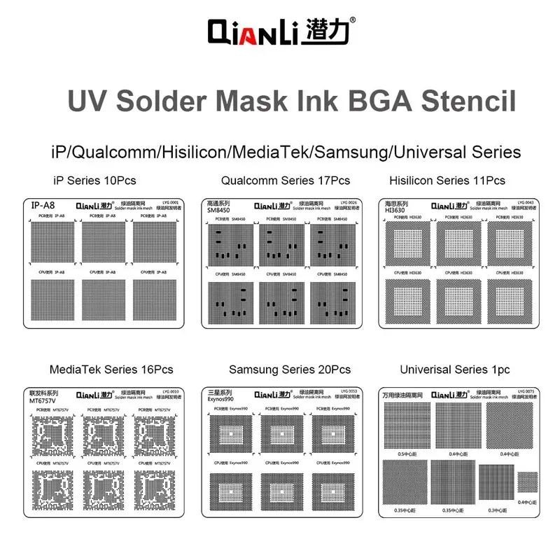 Qianli Green Oil Net UV Solder Mask Ink Kit For Phone/HuaweiSamsung ...