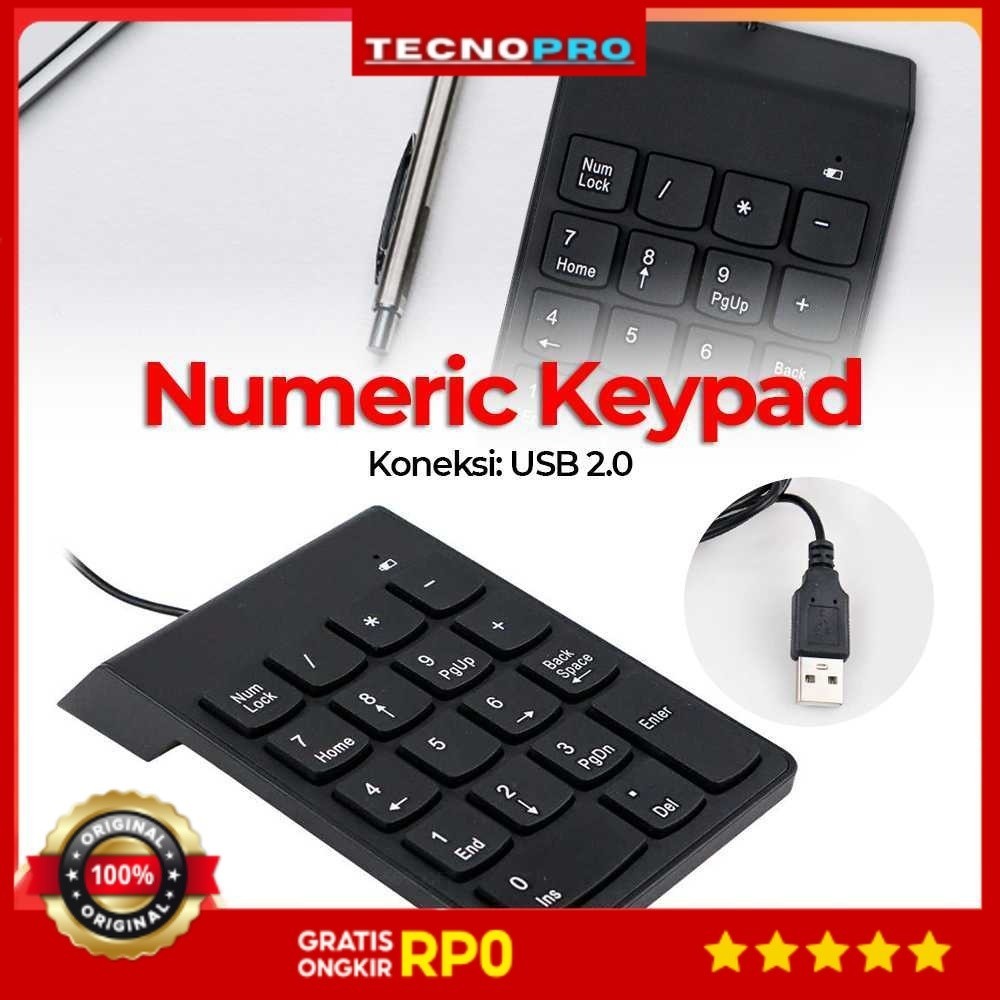 Tecnopro - Etmakit Numeric Keypad Numpad USB - K24 | Shopee Philippines