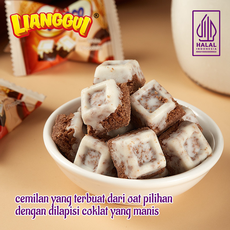 PUTIH [Halal Dried fruit] Lianggui Oatmeal Chocolate Flavor Oatmeal