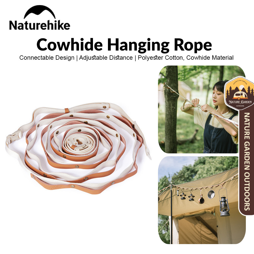 Naturehike Cowhide Hanging Rope Portable Ultralight Leather Clothesline ...