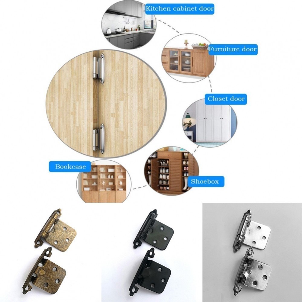 Door 7x4x3cm Cupboard Furniture Hardware Heavy Duty Overlay Self