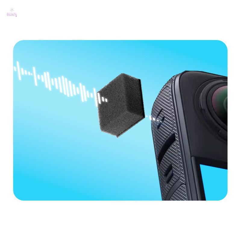 6Pcs Mic Windscreen For Insta360 X4 Noise Reduction Sponge Muffler ...