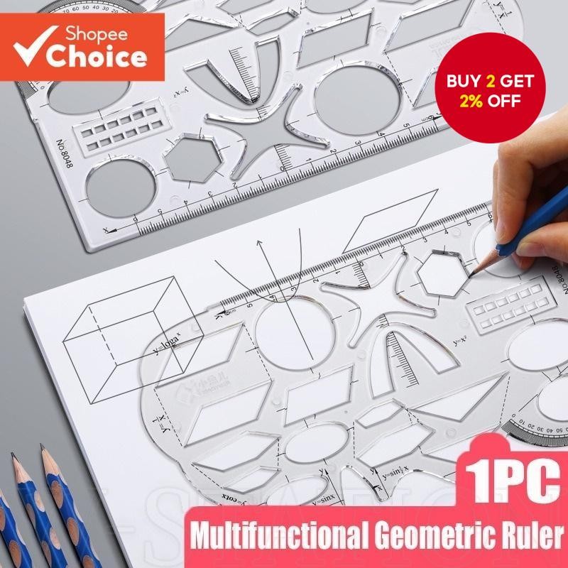 Transparent Multifunctional Drawing Ruler / Creative Fast Drawing ...